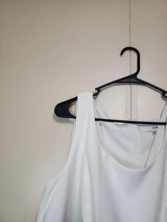 Studio One Womens Plus 14W Sheath Dress Colorblock White Black Office Career NWT - Picture 4 of 7